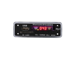 Placa decodificadora Yunzii SDM01BT U DX Bluetooth 5.0 con pantalla de 4 colores, MP3, FM, APE, FLAC (negra)