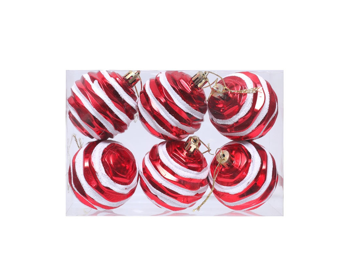 Adornos navideños, colgantes pequeños, regalo de Navidad estilo 1 Yunzii (6 piezas)