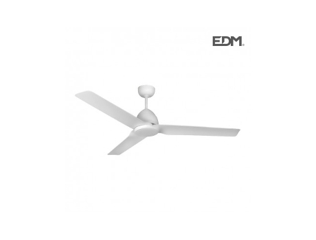 Ventilador de techo modelo java blanco potencia: 60w aspas: ø130cm con mando a distancia| Edm