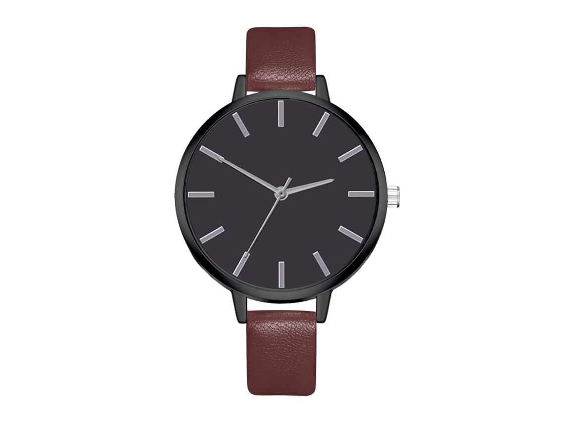 Reloj De Pulsera De Cuarzo Para Mujer, Estilo Sencillo, Con Correa De Piel Sintética, Estilo Casual, Elegante Y Elegante.