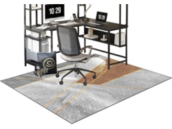 Alfombrilla Silla Oficina, Suelo, Antideslizante Gaming, Madera Silenciosa Protege, 70 X 100 Cm
