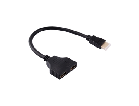 Health Gear Divisor HDMI Hembra, HDMI 1080P Macho a HDMI Doble Hembra Cable Adaptador Divisor de 1 a 2 vías Accesorios de Computadora para TV HD
