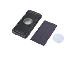 Cargador portátil (panel solar, iluminación antideslumbrante)