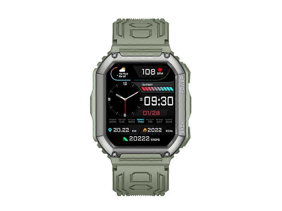 Reloj inteligente Kr06 para actividades al aire libre, pantalla IPS de 1.8", monitor de frecuencia cardíaca, pulsera deportiva y de fitness Ly Ebike