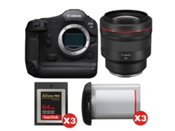 Canon Eos R1 + Rf 85mm F/1.2 L Usm + 3 Sandisk 64gb Extreme Pro Cfexpress Type B + 3 Canon Lp-e19 + Ebook “20 Consejos Para Fotos Que Impactan”