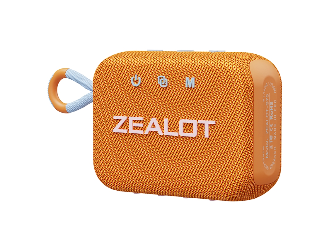 Altavoz Portátil Zealot S75 Bt5.2 Ipx6 De 10 W: Sonido Envolvente Para Ciclismo, Acampada Y Uso Al Aire Libre.