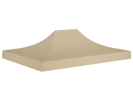 vidaXL Techo de carpa para celebraciones beige 4x3 m 270 g/m²