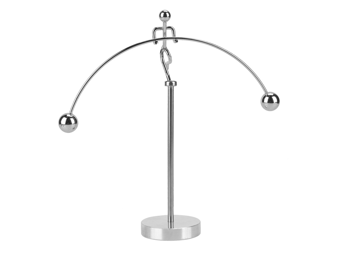Brinquedo De Ferro Balançante Iron Tumbler Para Reduzir Estresse E Decoração De Mesa