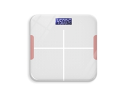 (Modelo blanco con batería de celular compatible) Báscula inteligente de grasa corporal para bajar de peso