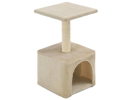 vidaXL Rascador para gatos con poste de sisal 55 cm beige