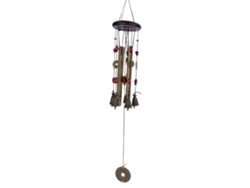Campanilla De Viento De Bronce Con 4 Tubos Y 5 Campanas Para Jardín, Hogar, Decoración Exterior, Regalo.
