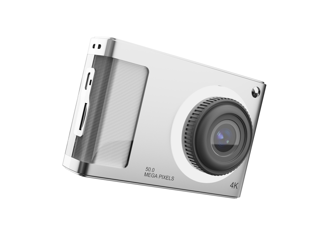 Cámara Digital 1080p Pantalla De 2.4 Pulgadas Zoom 8x Cámara Ccd Compacta Antivibración Con 16 Luces De Relleno Led Plateadas Gertiz