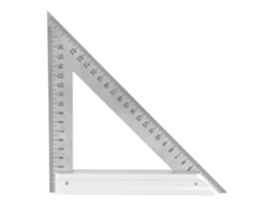Régua Triangular De Aço Inoxidável 180mm Ângulo Retângulo Para Carpintaria Medição Tu-987