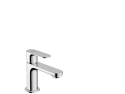 HANSGROHE Rebris S grifo de columna 80 con maneta, conexión de agua fría, sin desagüe automático, proyección 121 mm, 72503, Color: cromado