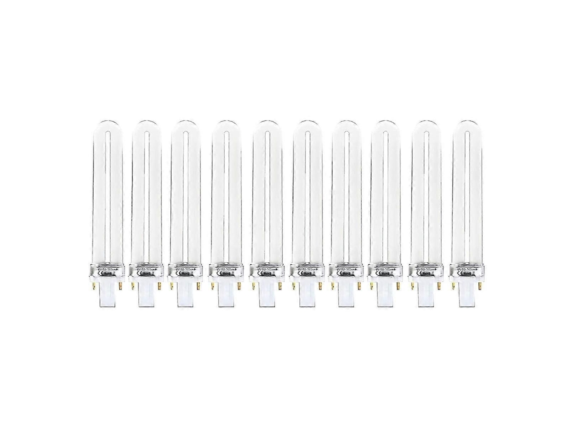 10 unidades de bombillas de tubo de lámpara UV de 9 W y 365 nm para máquina de uñas GOKOCO
