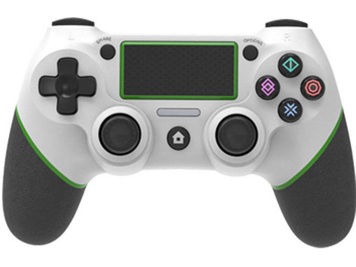 Gamepad Dual-Shock 4 Compatible con Playstation 4 Pro Panel táctil Joypad con Control Remoto de Juego de Doble vibración Joystick Blanco Verde YIZHOOD