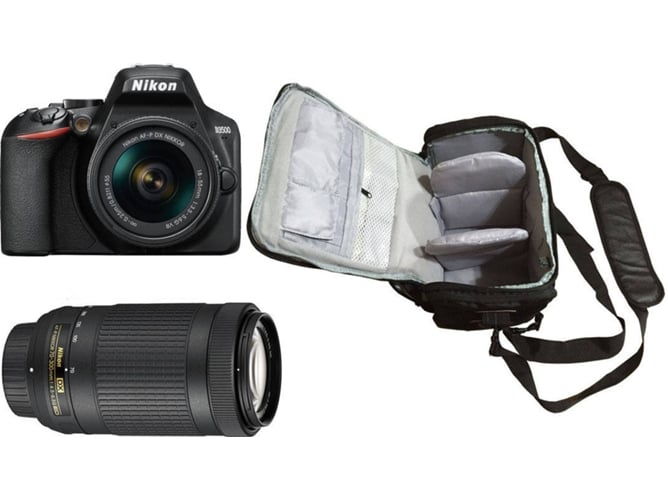 Kit Cámara Réflex NIKON D3500 + AF-P DX 18-55mm VR + AF-P DX 70-300mm VR