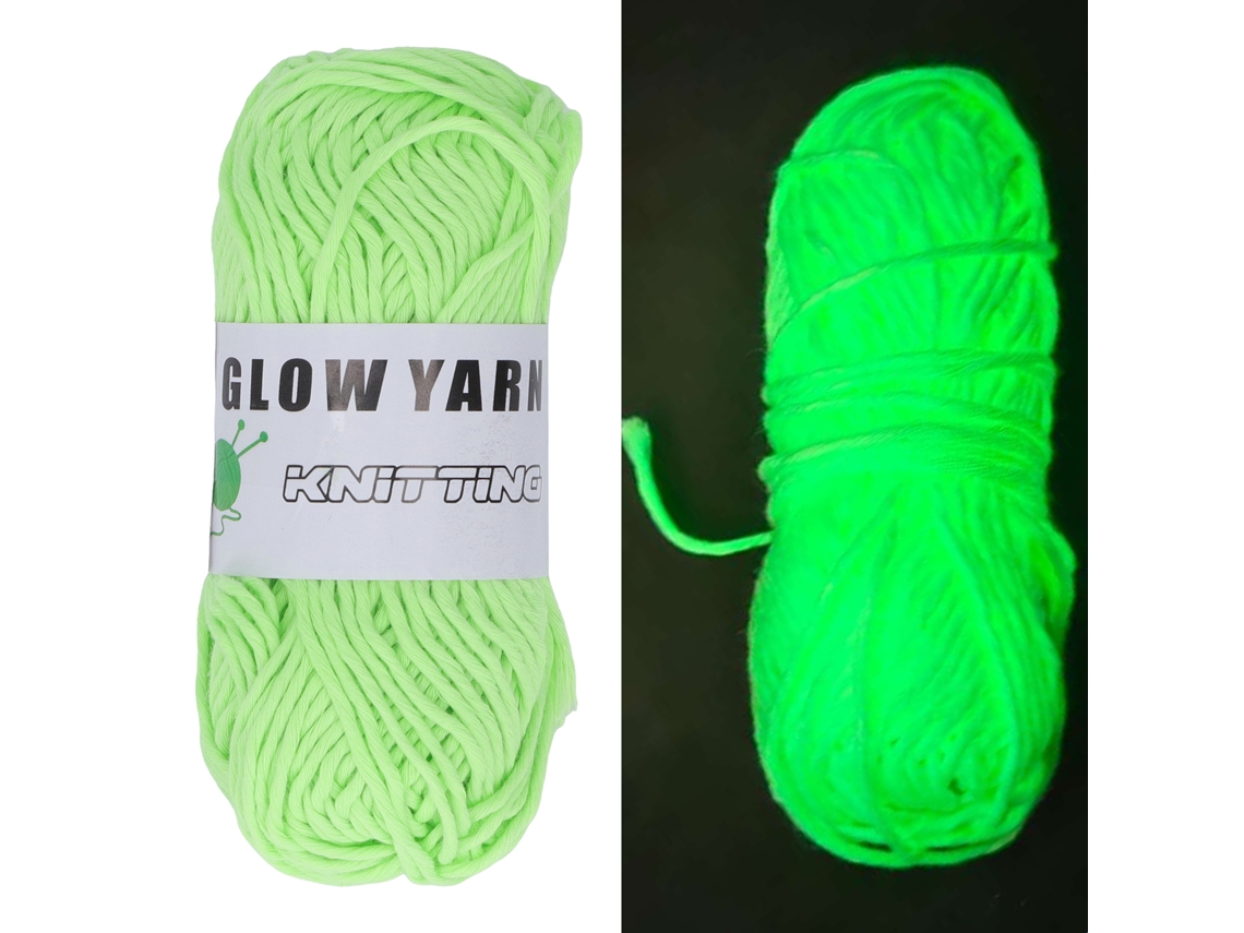 Hilo Luminoso Grueso De 50 M/164 Pies, Poliéster Brillante Para Manualidades, Alfombras, Suéteres Y Gorros, Color 2.