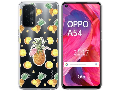 Carcasa Oppo A54 5G / A74 5G TUMUNDOSMARTPHONE Dibujos Transparente Multicolor