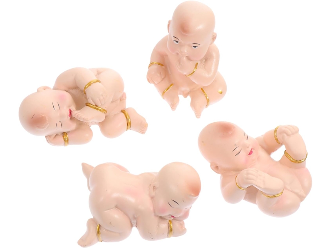 4 Figuras Infantiles En Miniatura De Resina Para Decoración De Mesas Y Paisajes (psicología)