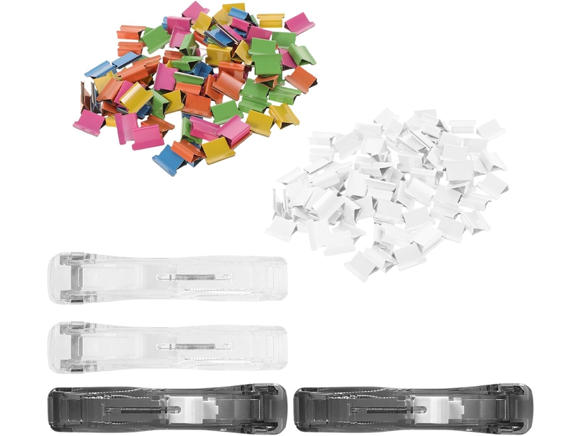 Clips De Plástico Y Metal Para Material De Oficina, Clips Para Archivar