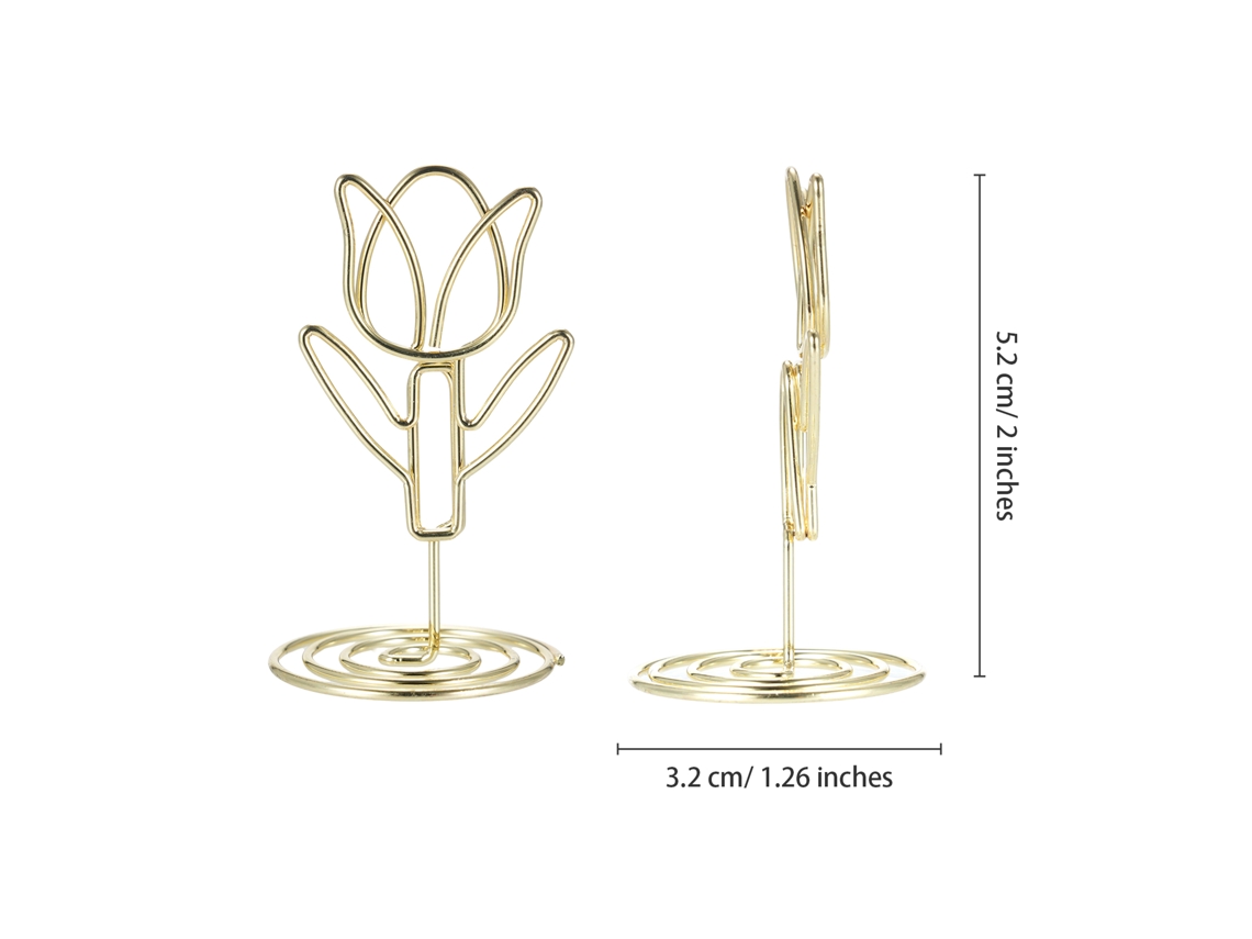 Soporte Para Números De Mesa, Paquete De 20 Unidades, Clip Con Forma De Tulipán, Tarjeta De Fotos, Decoración Para Bodas Y Fiestas.