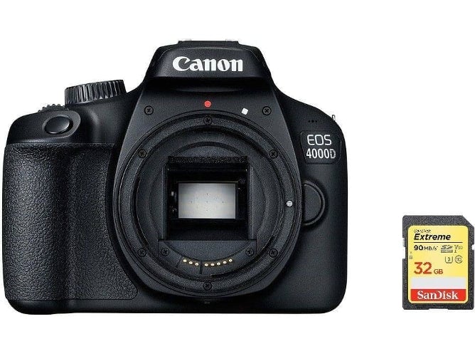 Kit Cámara Réflex CANON EOS 4000D SD32GB