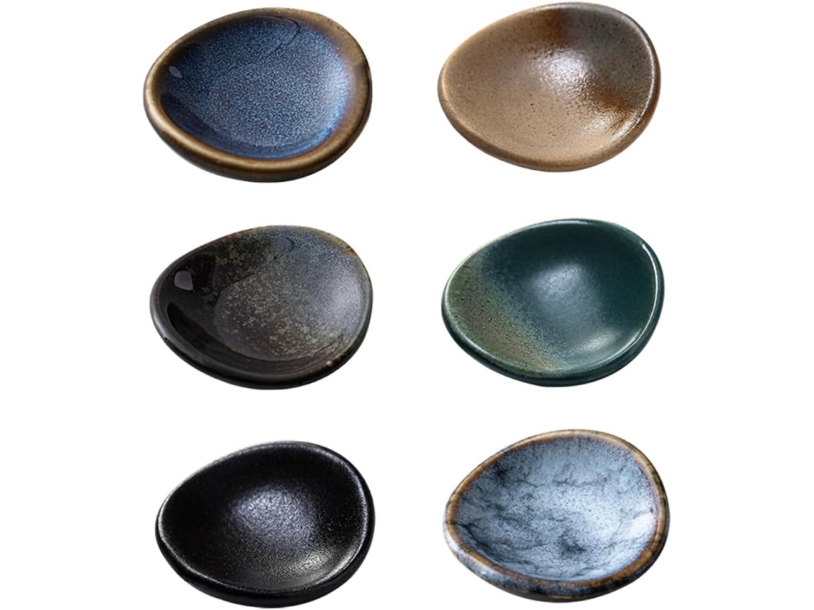 Juego de 6 soportes creativos para palillos, delicados soportes Gokoco
