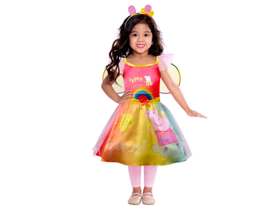 Disfraz de Niña AMSCAN Peppa Pig Arco Iris (Tam.: 60cm)