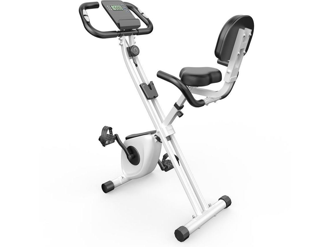 Bicicleta Estática - X-Bike Y R-Bike 2 En 1 Ciclismo Indoor Con Pulsómetro Pantalla Lcd - Blanco BIGZZIA