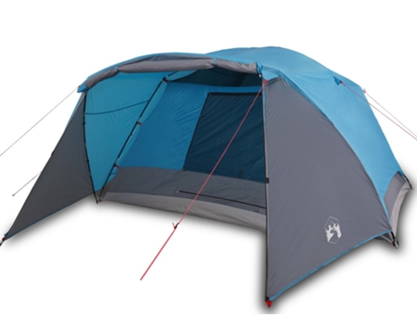 Tienda de campaña con porche 4 personas impermeable VIDAXL azul
