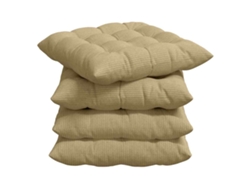 Cojines para asiento, 4 unidades, gris verdoso, 40 x 40 x 6 cm, HARLANV1