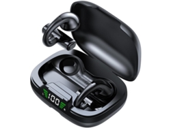 Auriculares de Conducción Ósea Calidad de Sonido de Alta Fidelidad Carga YEMAESRE Bluetooth Negro