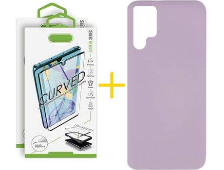 Carcasa + 2 Protectores de Pantalla para Samsung Galaxy S22 Ultra 5G SKYHE Morado