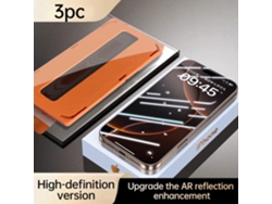 Protector De Pantalla De Vidrio Templado Para Iphone 14 Pro Max (3 Unidades - Alta Definición) Czhhmart