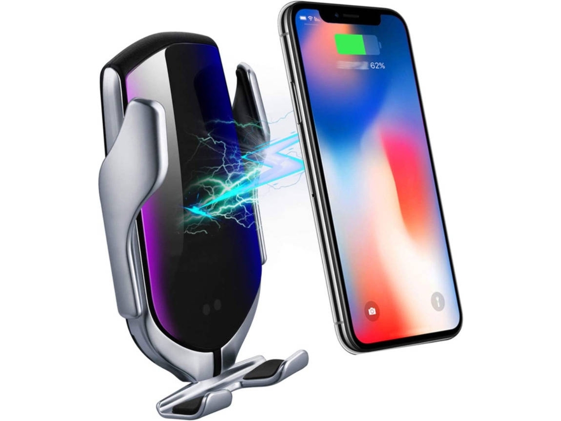 Cargador Sem Rápido Android Ios Smartphone Carregamento Smart Sensor Car YIZHOOD Blanco