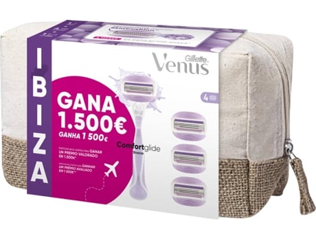 Set de Regalo GILLETTE Venus Breeze con Máquina Depilatoria + 3 Recambios
