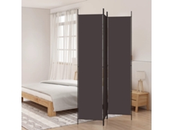 Separador LOVELY HOME con 3 Paneles (Tela - Marrón - 150 x 220 cm)