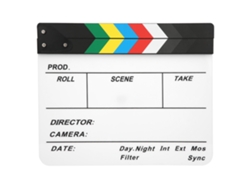 Claqueta De Estudio Profesional Para Cámara, Claqueta De Director De Cine Y Fotografía Con Banda Magnética Integrada Para Un Sonido De Aplauso Nítido