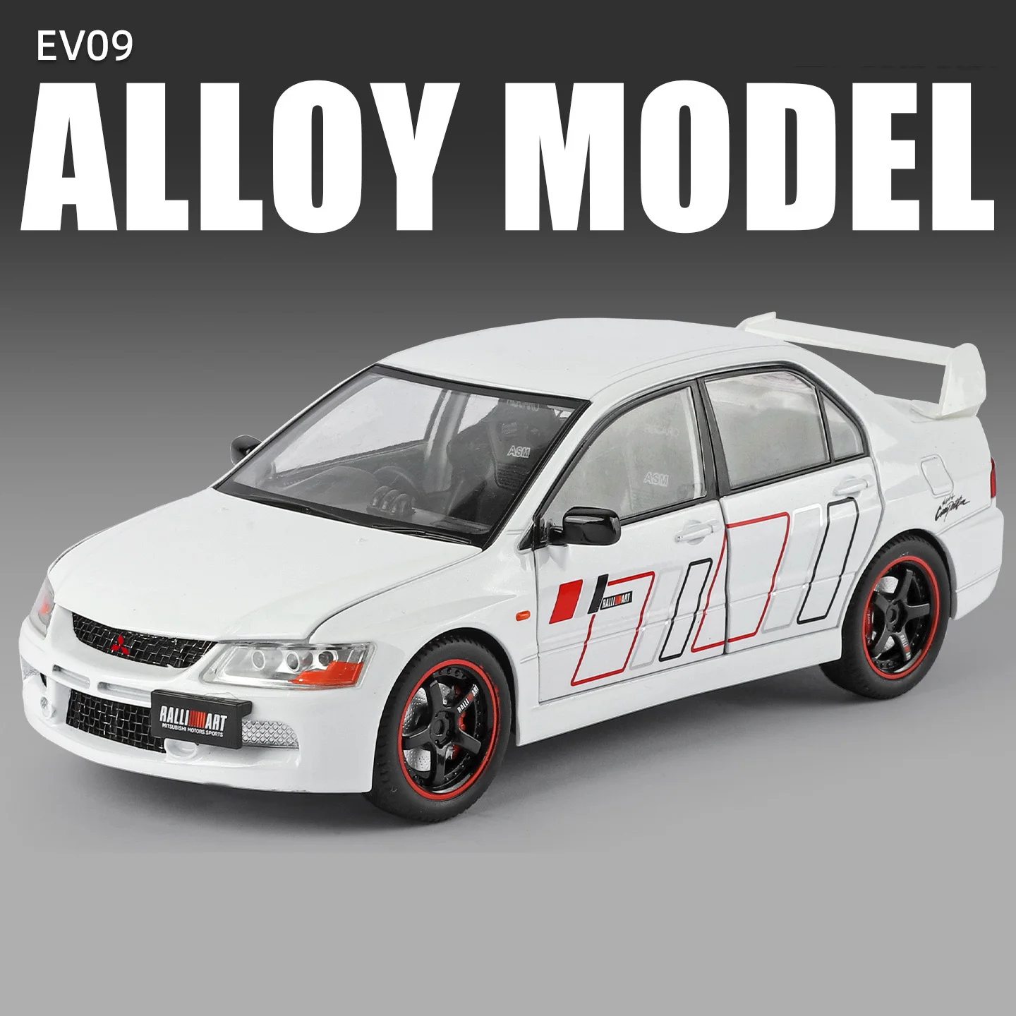 (blanco) Coche De Juguete A Escala 1:24, Fabricado En Aleación De Metal Fundido A Presión.