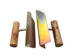 Espátula de acero inoxidable para bordes interiores y exteriores, herramienta para enlucir, 2 espátulas para paneles de yeso y masilla para juntas.