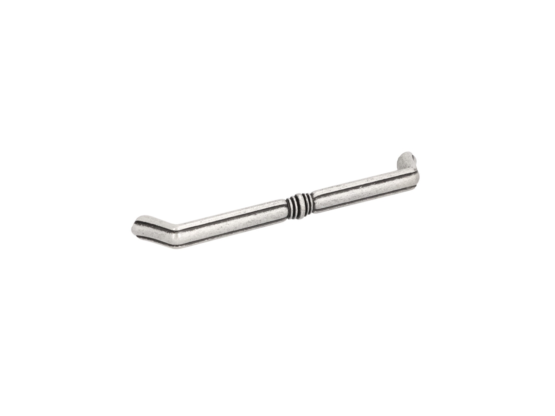 Tirador para mueble Aleación de zinc. Estilo clásico. Distancia entre ejes 160. Plata vieja brillo HARDWAREXCHANGE