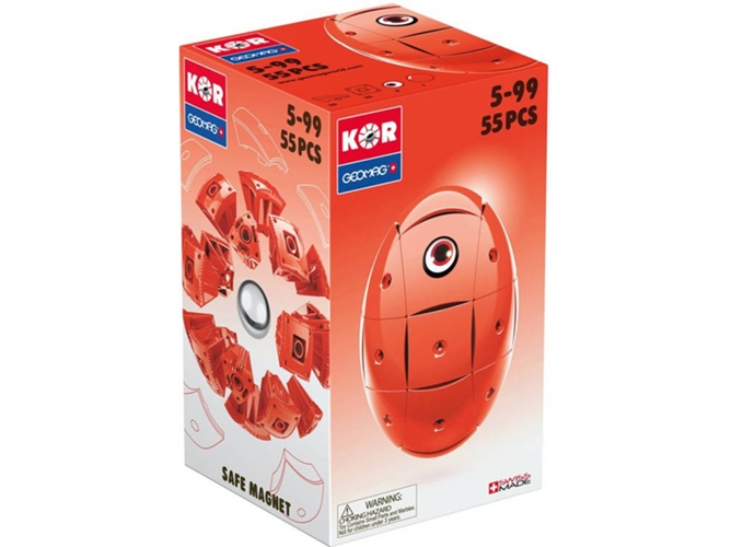 Juguete de Imán de Neodimio GEOMAG GM676 (Rojo - Edad Mínima: 5)