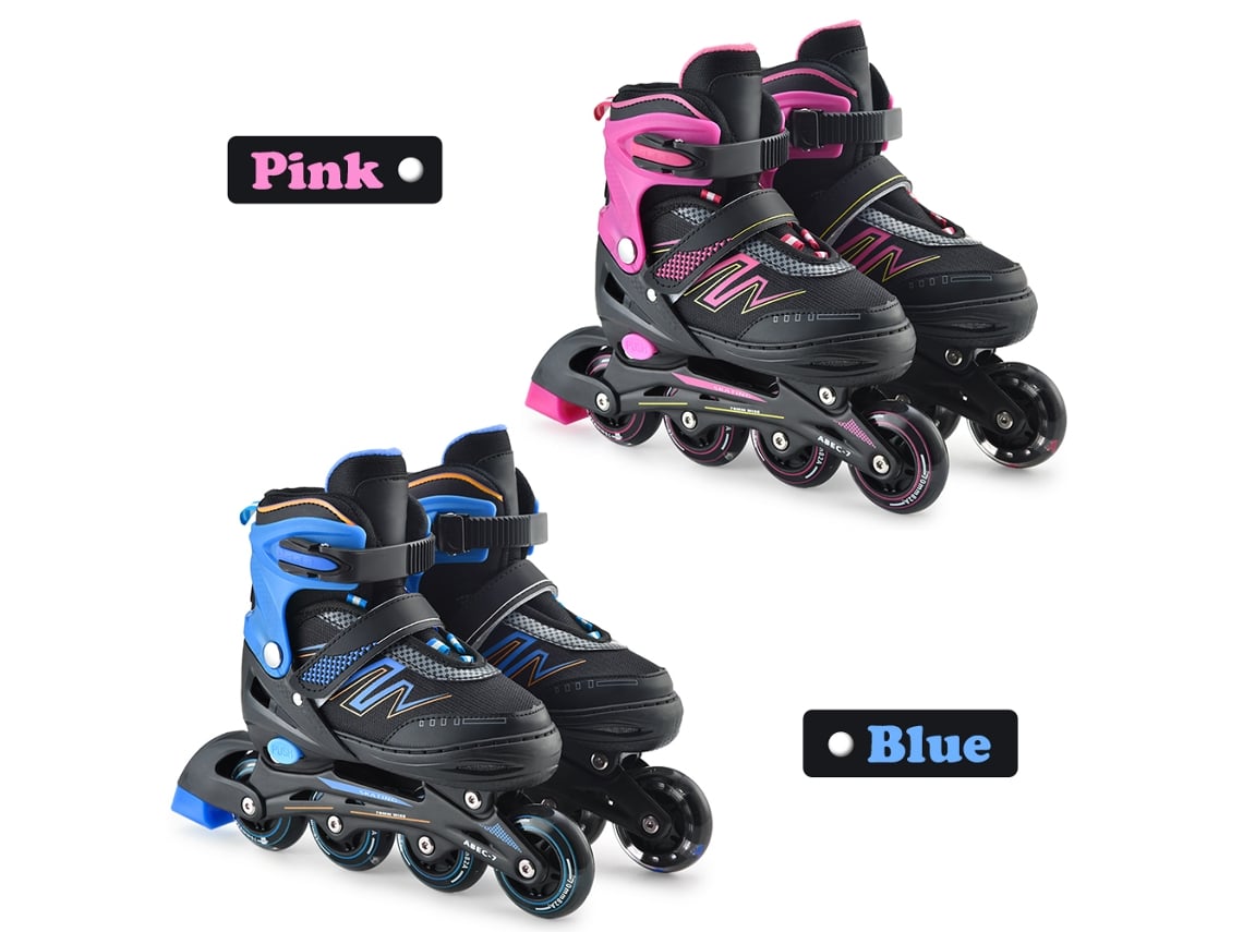 2026rebe-patines En Línea Ajustables Con Ruedas Iluminadas Para Niños Niñas Mujeres Hombres Adultos