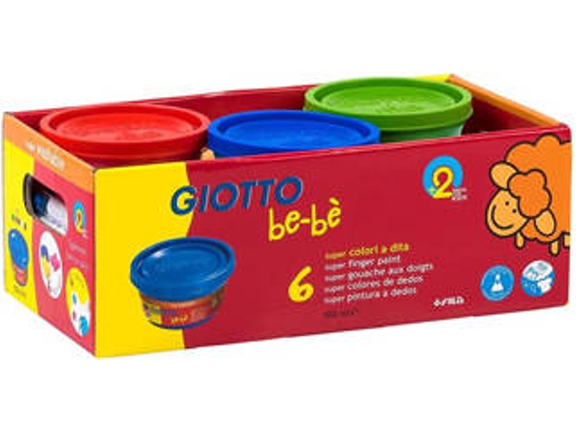 Guaches GIOTTO Pintura Dedos Giotto Be-Be (6 unidades - 100 ml)