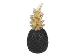 Decoración De Piña Artificial De Resina Para Mesa, Estilo Nórdico, Negro Y Dorado, Tamaño Mediano.