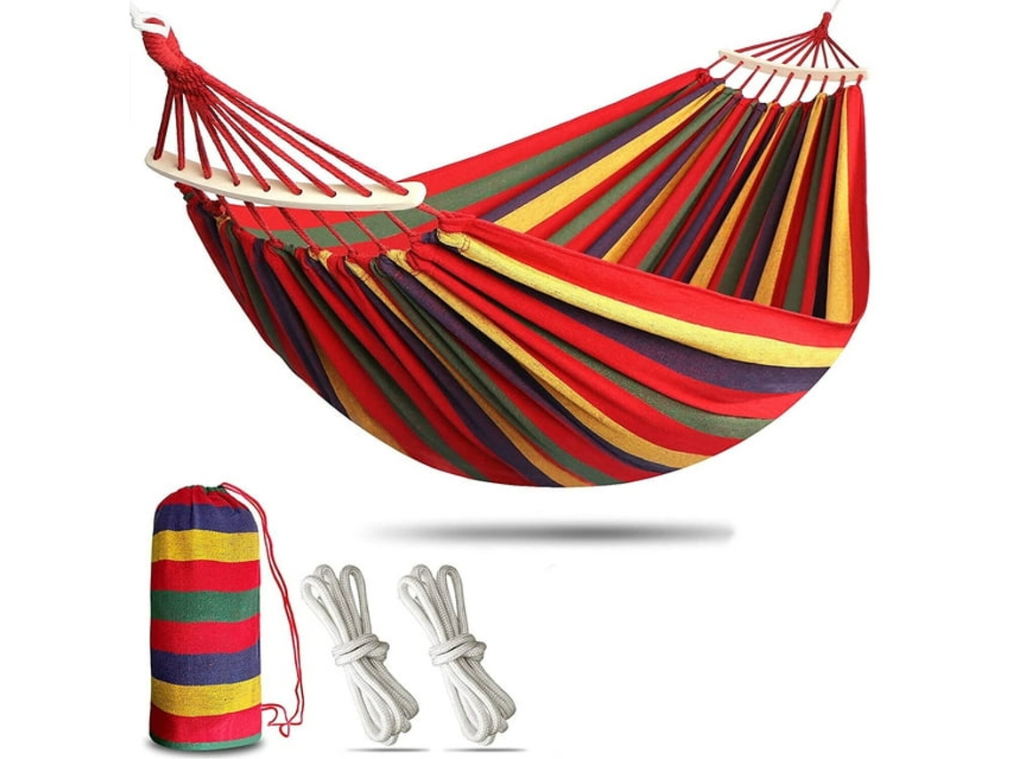 Hamaca doble para acampar, grosor mejorado para evitar que se vuelque (200-150 cm)