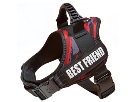 Arnés para perros, chaleco para perros de servicio, chaleco para perros sin tirones y sin estrangulamiento para entrenar y caminar, ST-6 XS ZMDECQNA