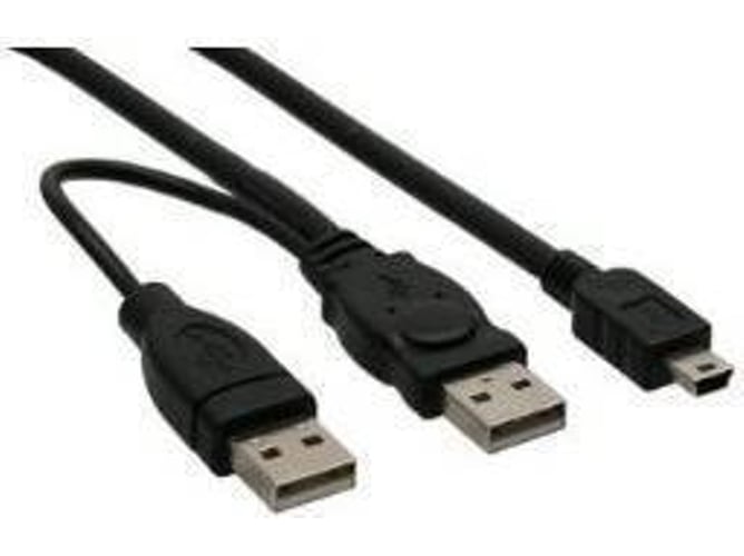 Cable USB INLINE (USB - 1 m - Negro)