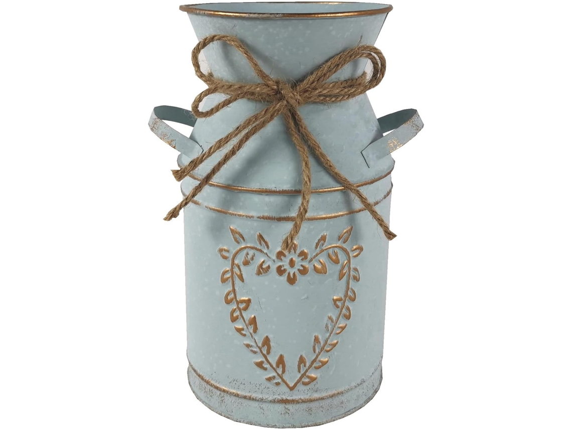 Vaso Retrô Em Forma De Coração, Vaso Antigo E Pitoresco De Ferro Forjado.